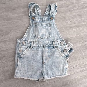 GAP Ruffle denim shortalls / overalls